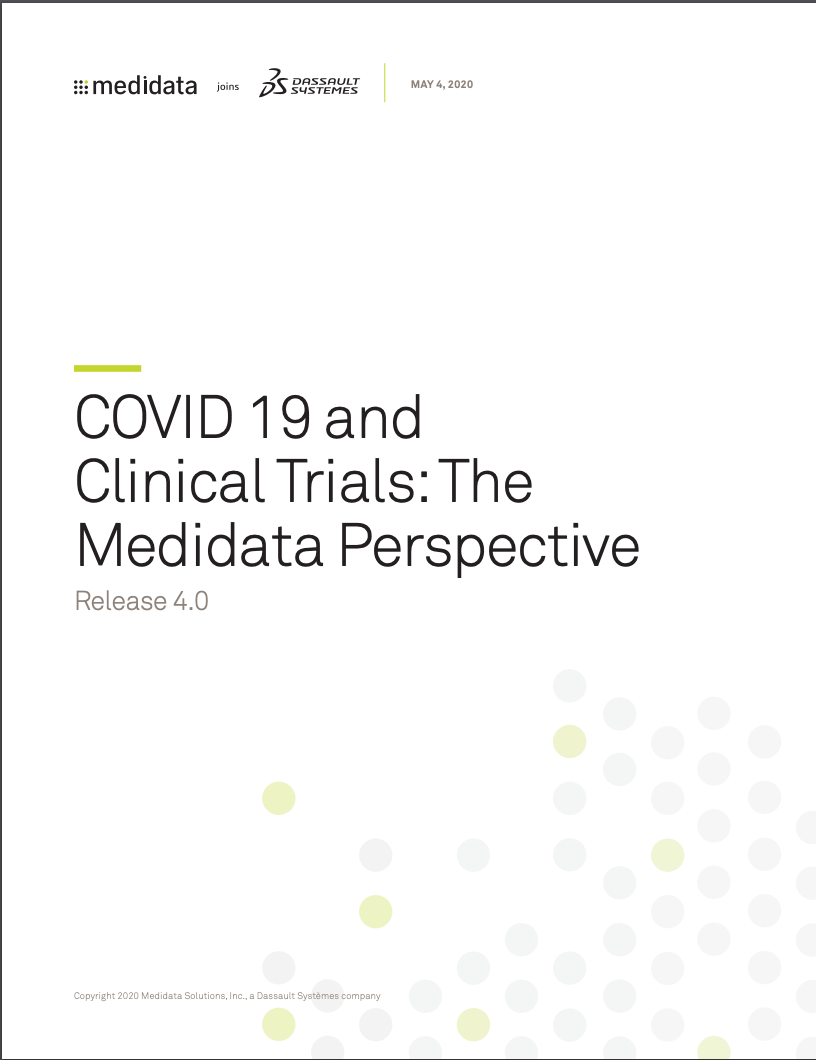 COVID 19 and Clinical Trials: The Medidata Perspective