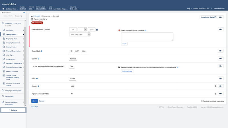 Rave Electronic Data Capture EDC System Medidata Solutions Rave Electronic Data Capture EDC System Medidata Solutions
