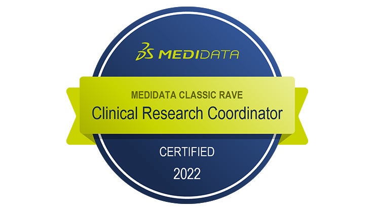  Medidata Classic Rave Certified Clinical Research Coordinator