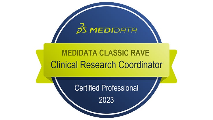 Medidata Classic Rave Certified Clinical Research Coordinator