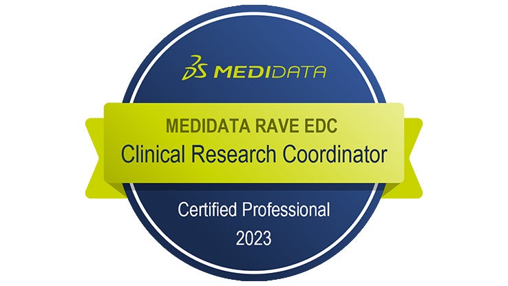 Medidata Rave EDC Certified Clinical Research Coordinator