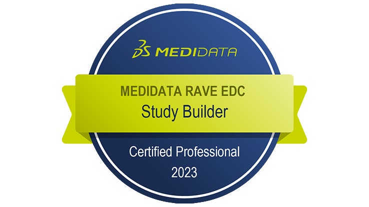 Medidata Rave EDC Certified Study Builder