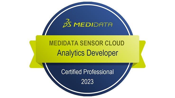 Medidata Sensor Cloud Certified Analytics Developer