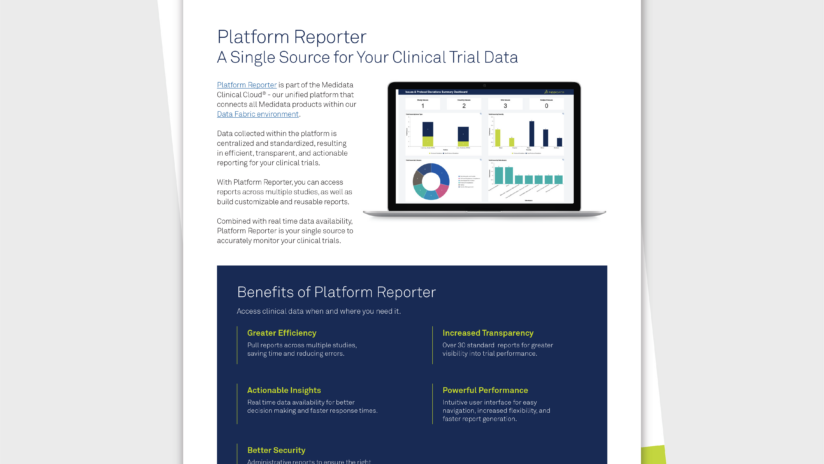 Reporting - A Single Source for your Clinical Trial Data