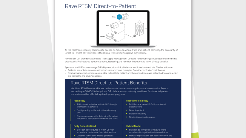  Ease and Flexibility to Execute Direct-to-Patient (DtP) in Real-time