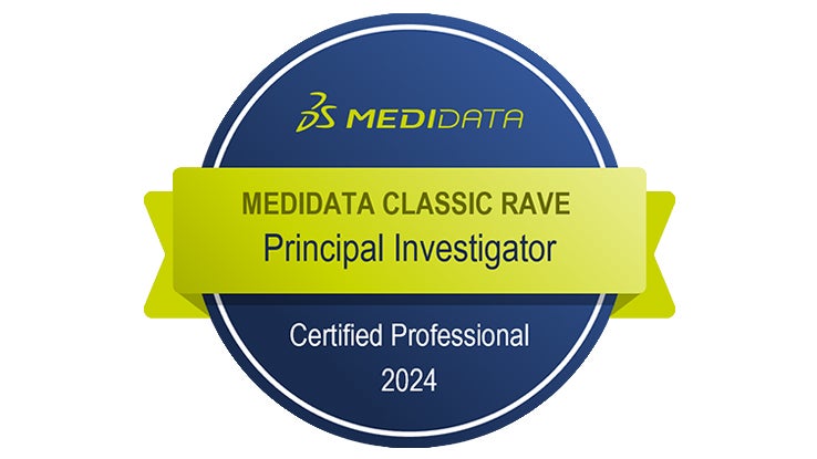 Medidata Classic Rave認定責任医師